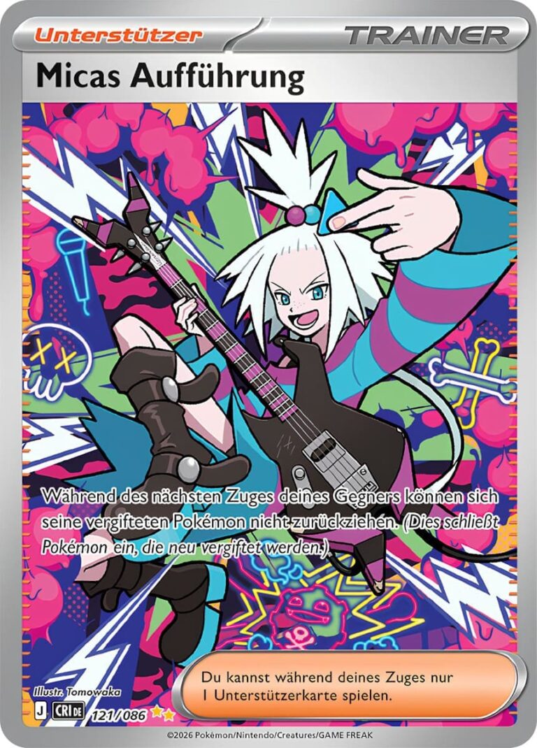 Micas-Aufführung-121-086-Wachsendes-Chaos-Special-Art-Rare-Pokémon-Karte-Deutsch