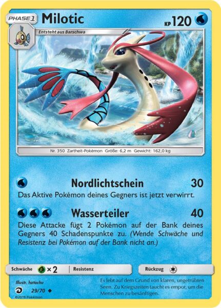 Milotic-29-70-Majestät-der-Drachen-Pokémon-Karte-Deutsch-TCG-Sammelkartenspiel