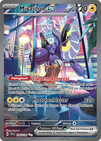 Miraidon-ex-244-198-Karmesin-Purpur-Basis-Set-Special-Illustration-Rare-Pokémon-Karte-Deutsch