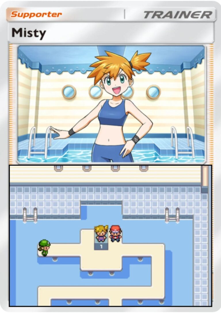 Misty-220-Pokémon-TCG-Sammelkartenspiel-Pocket-Unschlagbare-Gene-Karte-Illustration-Location-Ort-Videospiele