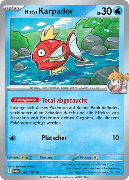 Mistys-Karpador-048-182-Ewige-Rivalen-Pokémon-Karte-Karmesin-Purpur-Deutsch