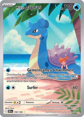 Mistys-Lapras-194-182-Ewige-Rivalen-Illustration-Rare-Pokémon-Karte-Karmesin-Purpur-Deutsch