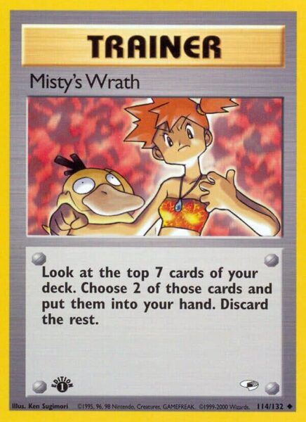 Mistys-Wrath-114-132-Gym-Heroes-Pokémon-Karte-Englisch-TCG-Sammelkartenspiel-2000