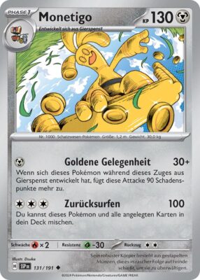 Monetigo-131-191-SSP-DE-Karmesin-Purpur-Stürmische-Funken-Pokémon-Karte-Deutsch-TCG
