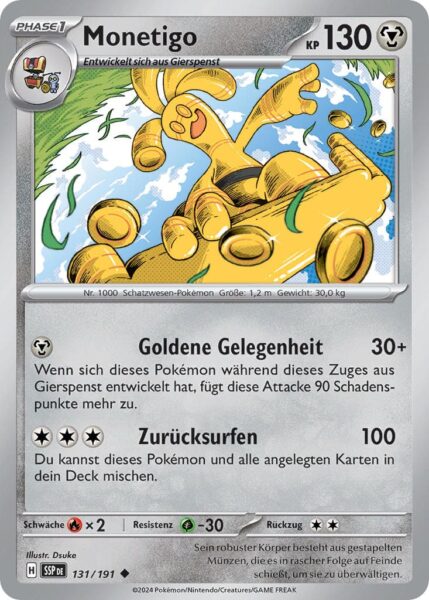 Monetigo-131-191-SSP-DE-Karmesin-Purpur-Stürmische-Funken-Pokémon-Karte-Deutsch-TCG