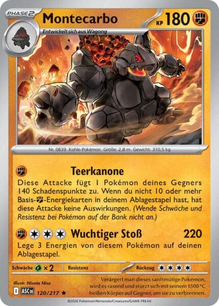 Montecarbo-120-217-ASC-Erhabene-Helden-Pokémon-Karte-Deutsch
