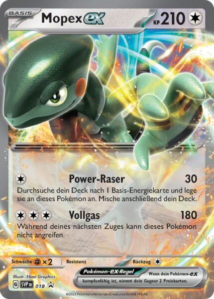 Mopex-ex-SVP-DE-018-Große-XXL-Jumbo-Pokémon-Karte