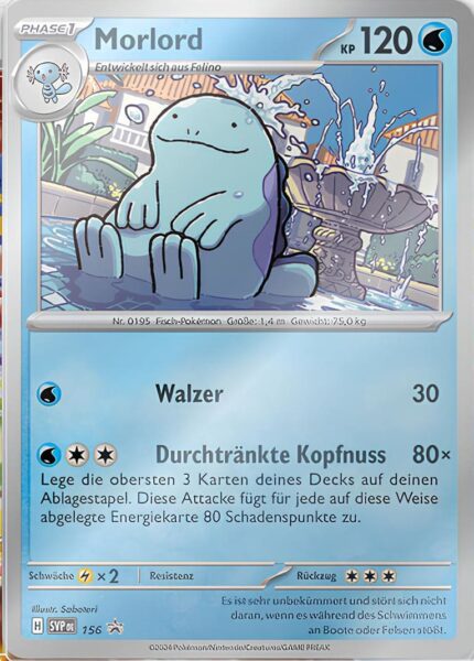 Morlord-SVP-DE-156-Black-Star-Promo-Pokémon-Karte-Stürmische-Funken-2024