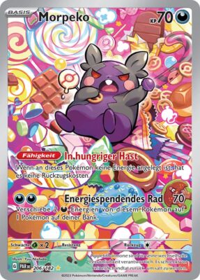 Morpeko_206-182_Karmesin-Purpur-Paradoxrift_Illustration-Rare_Pokémon-Karte