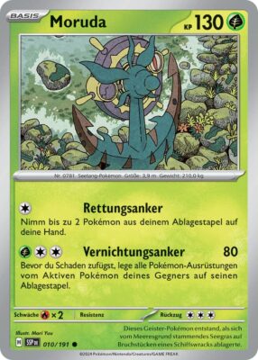 Moruda-010-191-SSP-DE-Karmesin-Purpur-Stürmische-Funken-Pokémon-Karte-Deutsch-TCG