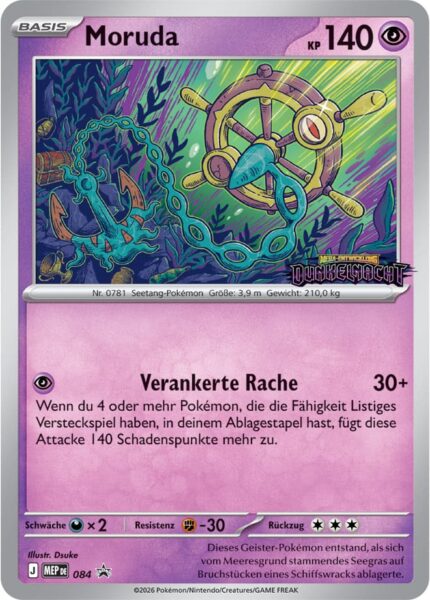 Moruda-MEP-DE-084-Dunkelnacht-Prerelease-Promo-Pokémon-Karte-Deutsch