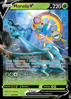 Moruda-V-009-Schwert-Schild-Pokémon-Karte