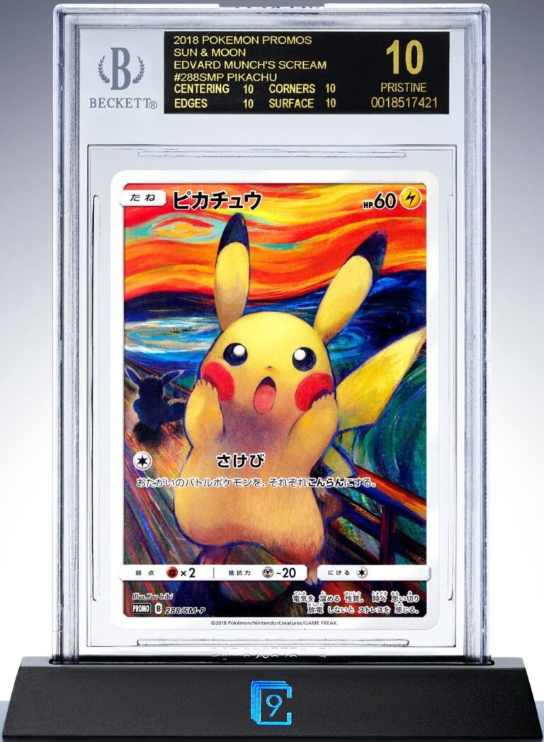 Munch-Scream-Pikachu-288-SM-P-Japanese-Promo-Pokémon-Karte-BGS-10-Black-Label