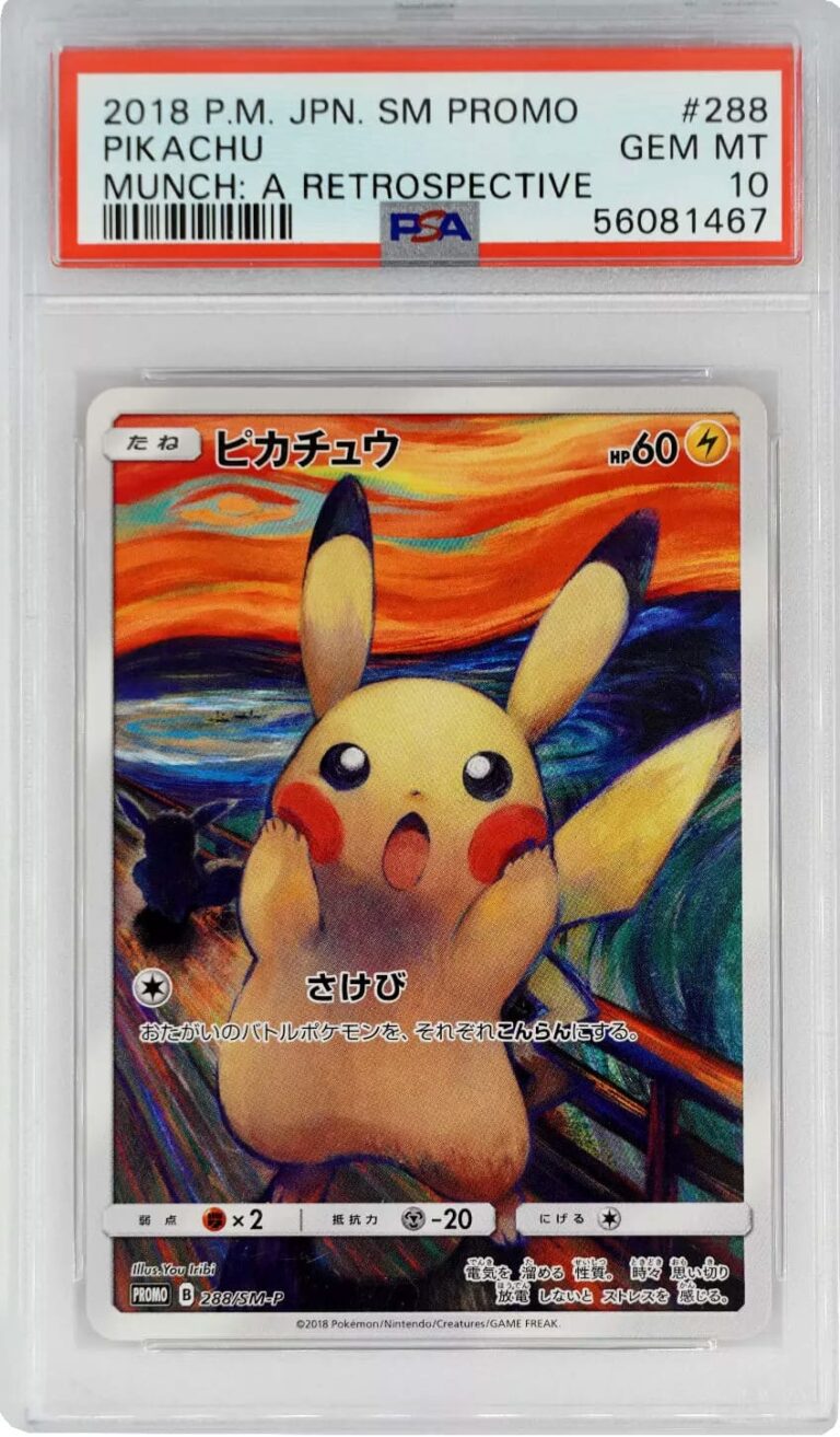 Munch-Scream-Pikachu-288-SM-P-Promo-Pokémon-Karte-Japanese-PSA-10