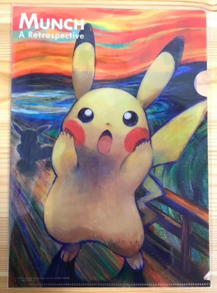 Munch-Scream-Pokémon-Promo-Karten-Merchandise-Klarsichtmappe