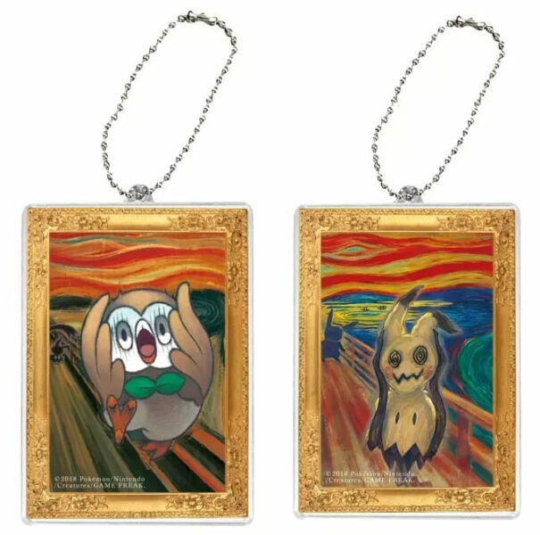 Munch-Scream-Pokémon-Promo-Karten-Merchandise-Schlüsselanhänger-1