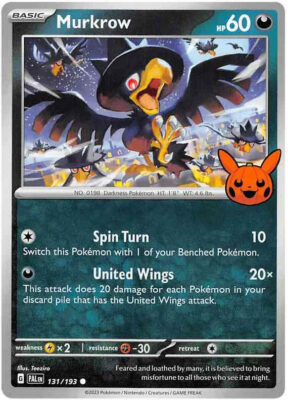 Murkrow_Kramurx_131-193_Pokémon-Trick-or-Trade-BOOster-2023-Karte_Halloween