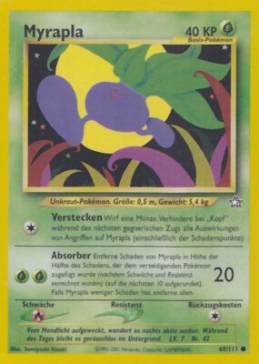 Myrapla_68-111_Neo-Genesis_Pokémon-Karte_Deutsch