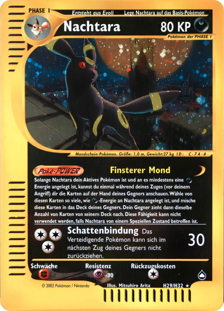 Nachtara-H29-H32-Aquapolis-Holo-Pokémon-Karte-Deutsch