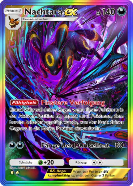 Nachtara-ex-208-161-Weisheit-von-Meer-und-Himmel-A4-Pokémon-TCG-Sammelkartenspiel-Pocket-Karte