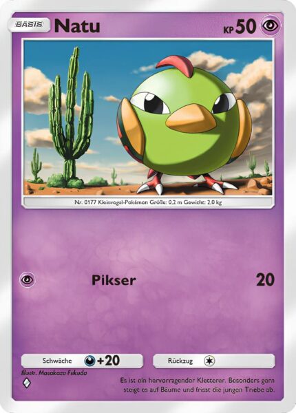 Natu-081-161-Weisheit-von-Meer-und-Himmel-A4-Pokémon-TCG-Sammelkartenspiel-Pocket-Karte