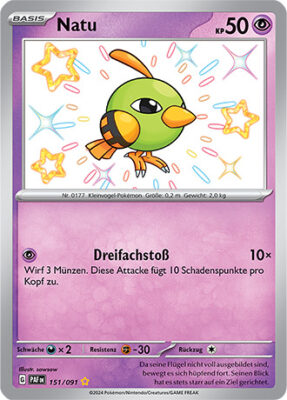 Natu_151-091_PAF-DE_Shiny_Schillernd_Paldeas-Schicksale_Pokémon-Karte_Deutsch