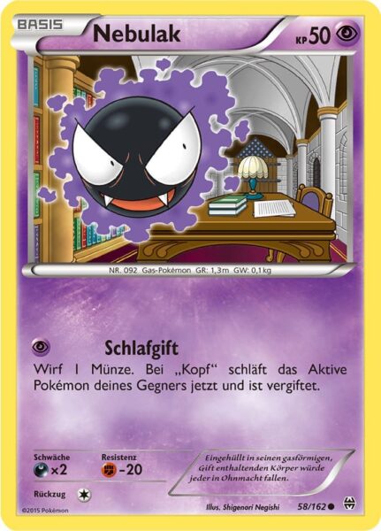 Nebulak-58-162-XY-TURBOstart-Pokémon-Karte-Deutsch