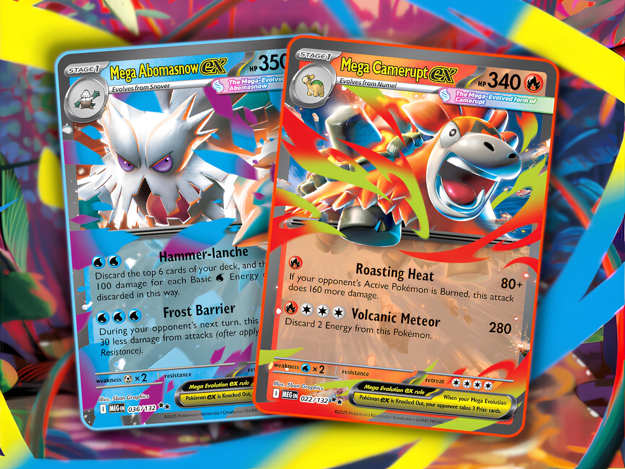 Neue-Mega-Pokémon-Karten-Entwicklung-Mega-Camperupt-Rexblisar-ex-enthüllt-vorgestellt-TCG-Sammelkartenspiel-1