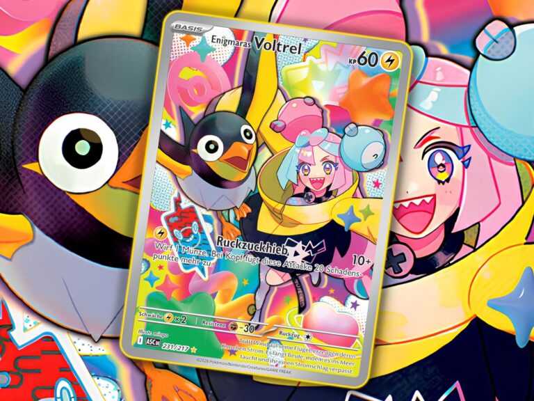 Neue-Pokémon-Karte-Illustrationskarte-Enigmaras-Voltrel-Erhabene-Helden-2026-TCG-Sammelkartenspiel