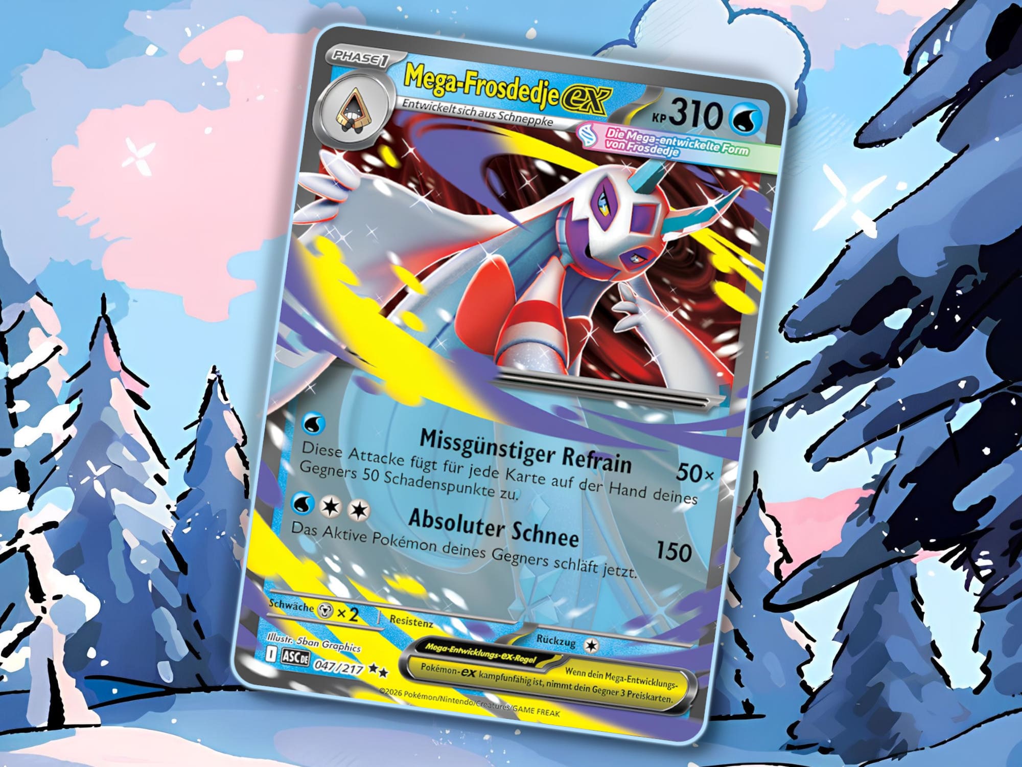 Neue-Pokémon-Karte-Mega-Frosdedje-ex-Erhabene-Helden-2026-TCG-Sammelkartenspiel