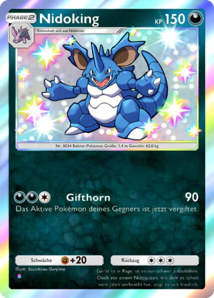 Nidoking-228-161-Weisheit-von-Meer-und-Himmel-A4-Pokémon-TCG-Sammelkartenspiel-Pocket-Karte
