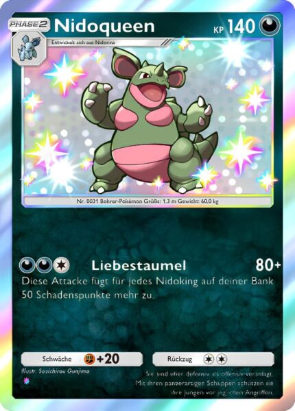 Nidoqueen-225-161-Weisheit-von-Meer-und-Himmel-A4-Pokémon-TCG-Sammelkartenspiel-Pocket-Karte
