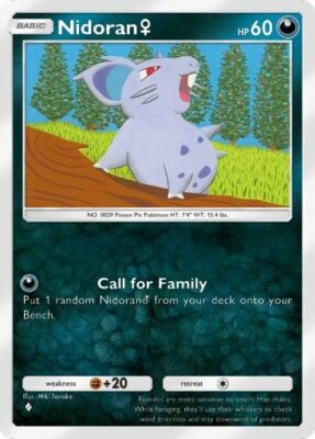 Nidoran-166-Pokémon-TCG-Sammelkartenspiel-Pocket-Genetic-Apex-Unschlagbare-Gene-Digitale-Karte-Englisch