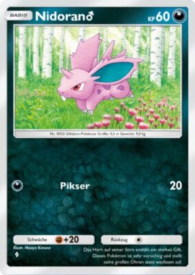 Nidoran-169-Pokémon-TCG-Sammelkartenspiel-Pocket-Unschlagbare-Gene-Digitale-Karte