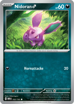 Nidoran_032-165-Pokémon-Karmesin-Purpur-151-MEW-DE-Pokémon-Karte-Karten-Deutsch