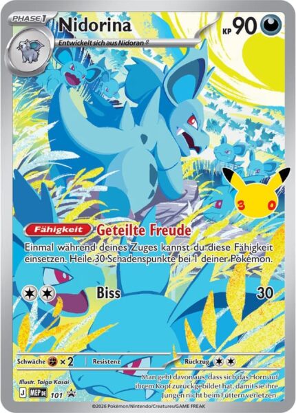 Nidorina-MEP-101-30-Jahre-Promo-Pokémon-Karte-Deutsch