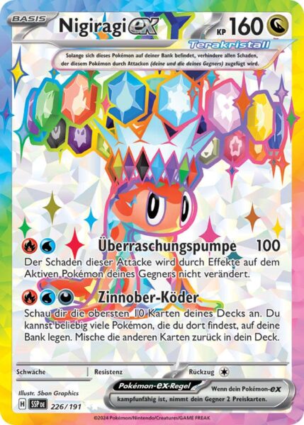 Nigiragi-ex-226-191-SSP-DE-Karmesin-Purpur-Stürmische-Funken-Full-Art-Stellar-Terakristall-Pokémon-Karte-Deutsch-TCG