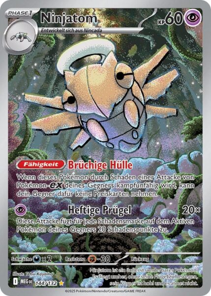Ninjatom-144-132-Mega-Entwicklung-Illustration-Rare-Pokémon-Karte-Deutsch