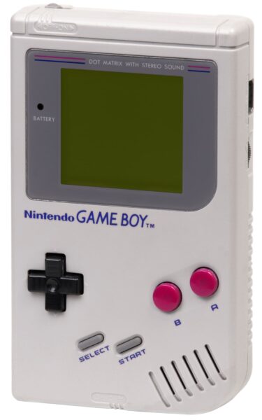 Der Nintendo Game Boy Handeld Spielkonsole in der Farbe Grau