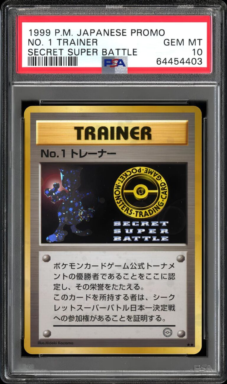 No.1-Trainer-1999-Secret-Super-Battle_Promo-Pokémon-Karte_PSA-10