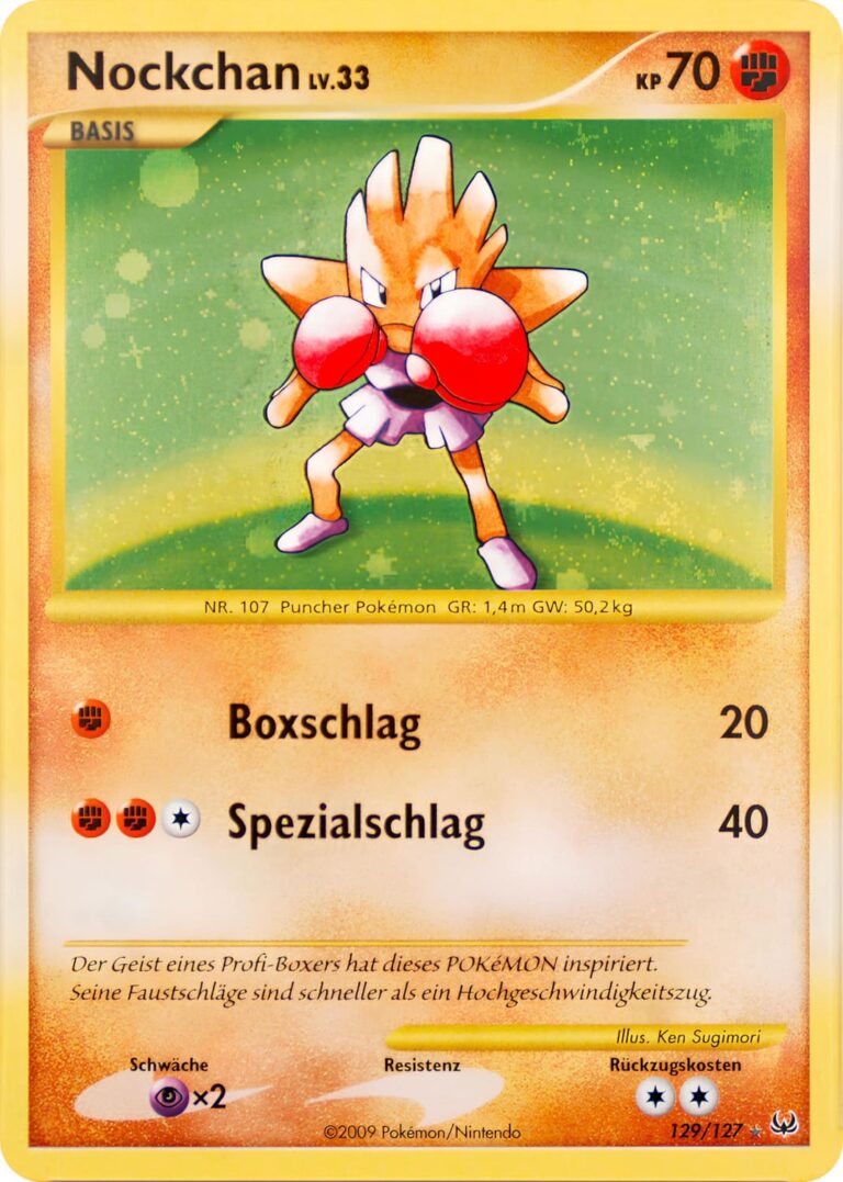 Nockchan-129-127-Platin-Retro-Holo-Secret-Rare-Pokémon-Karte-Deutsch
