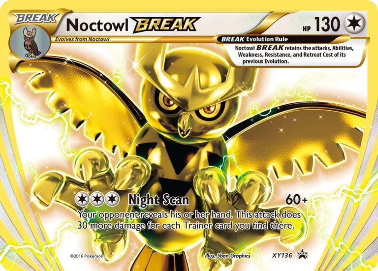 Noctowl-BREAK-Noctuhi-TURBO-XY136-Black-Star-Promo-Pokémon-Karte-Englisch