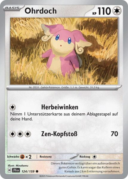 Ohrdoch-JTG-DE-124-159-Karmesin-Purpur-Reisegefährten-Pokémon-Karte-Deutsch