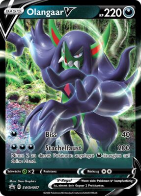 Olangaar-V-SWSH057-Große-XXL-Jumbo-Pokémon-Karte