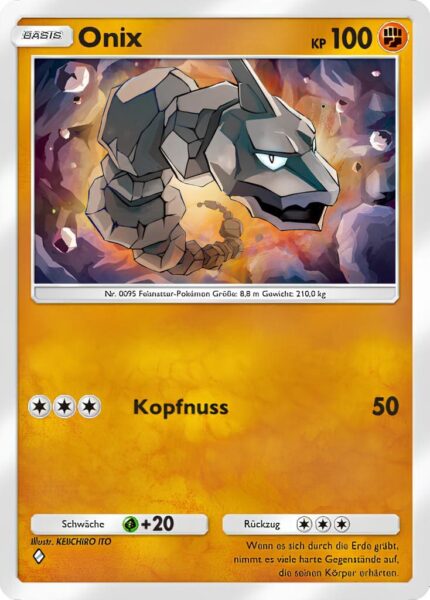 Onix-092-161-Weisheit-von-Meer-und-Himmel-A4-Pokémon-TCG-Sammelkartenspiel-Pocket-Karte