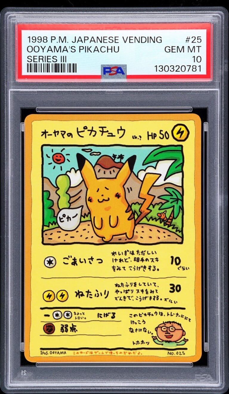 Ooyamas-Pikachu-No.025-Vending-Series-Pokémon-Karte-Japan-PSA-10