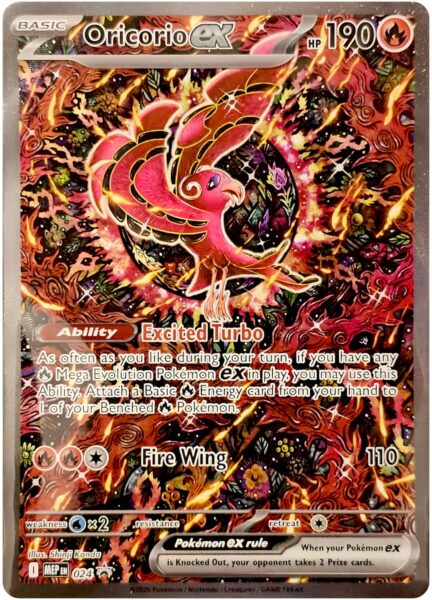 Oricorio-ex-MEP-024-Black-Star-Promo-Pokemon-Karte-Englisch-neu