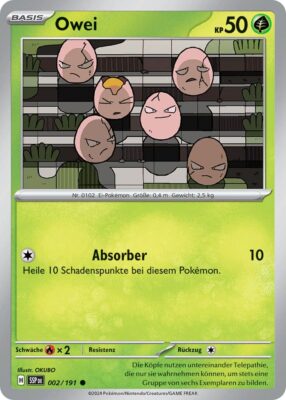 Owei-002-191-SSP-DE-Karmesin-Purpur-Stürmische-Funken-Pokémon-Karte-Deutsch-TCG