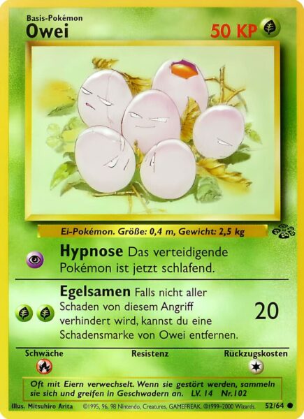 Owei-52-64-Dschungel-Pokemon-Karte-Deutsch-1999