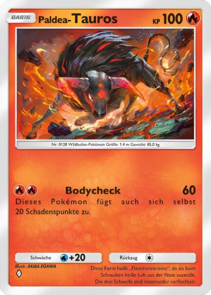 Paldea-Tauros-014-069-B2b-Mega-Schillern-Pokémon-TCG-Sammelkartenspiel-Pocket-Karte-Deutsch